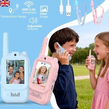2 X Video Walkie Talkies for Kids Rechargeable Video Intercom Walkies TalkiesUK