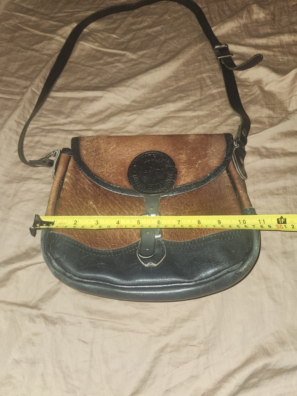 Duluth Pack Medium Shell Brown Bison Leather Purs… - image 1