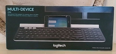 Logitech K780 Multi-Device Wireless Keyboard USB, Stand, QWERTY, Black