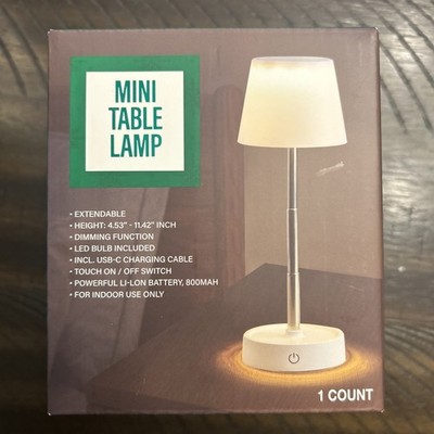 Festive Voice Mini Table Lamp LED Touch Control Extendable  USB-C (daylight)