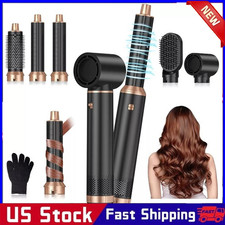 Blow Dryer Brush 5 in 1 Negative Ion Hair Dryer Brush Air Styler Curling Wrap US