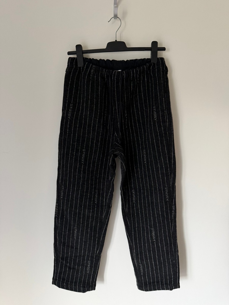 Sサイズ STUSSY NIKE STRIPE WOOL PANT Stussy x Nike Striped Wool Pants - Size Small - Black - NEW | eBay