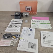 Canon PowerShot A520 4.0MP Digital Camera Tested W/Original Box & Accessories 