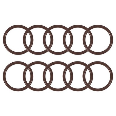 10pcs Rubber O-Rings 25mm OD 20.2mm ID 2.4mm Width Metric FKM Sealing Gasket  *p