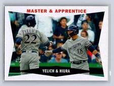 2020 Topps Archives 1960 Combo Cards #60CC-YH (Yelich; Hiura) Brewers