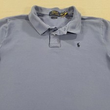 Polo Ralph Lauren Boys Polo Shirt Classic Fit Blue Short Sleeve Youth XL 18-20