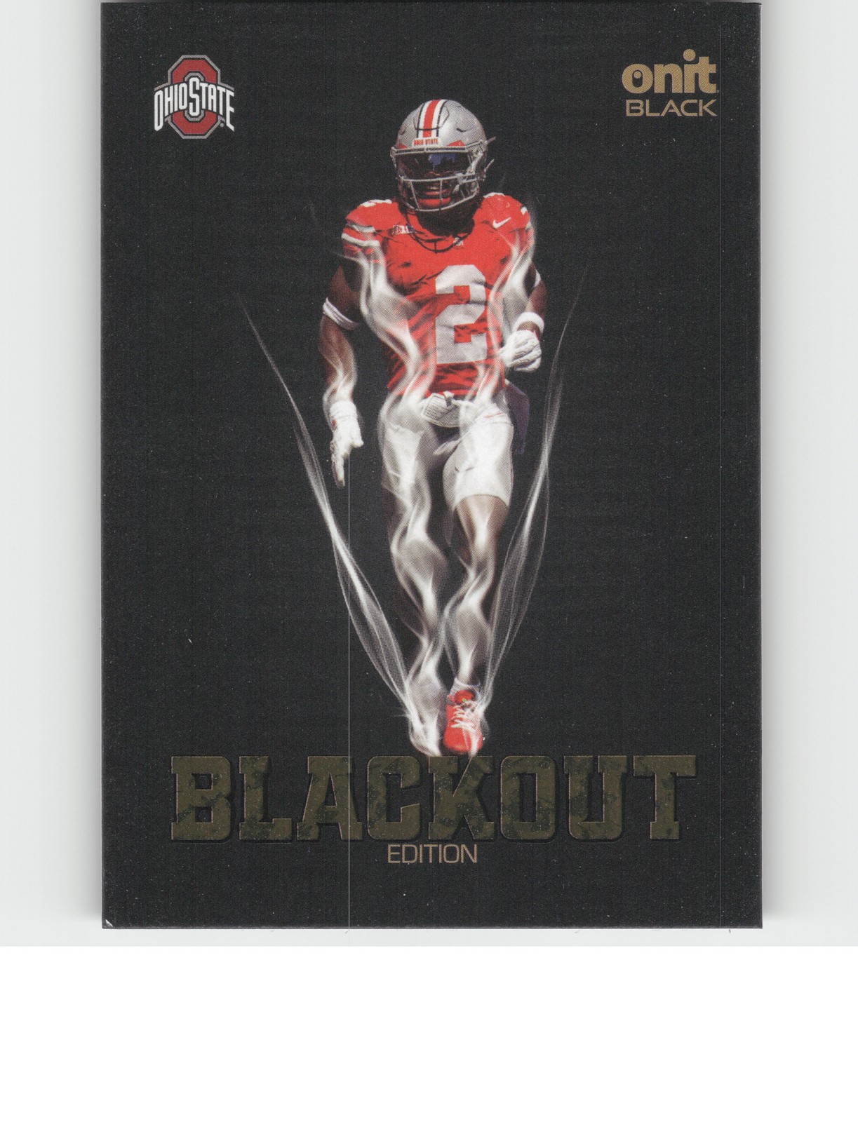 2025 ONIT Athlete Black Ohio State Buckeyes #BL-3 Caleb Downs Blackout Gold