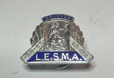 Vintage L.E.S.M.A British Limbless Ex Service Men's Association Revers Badge 