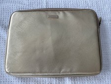 kate spade new york Gold Leather Padded Zip-Around 13in Laptop Sleeve Case
