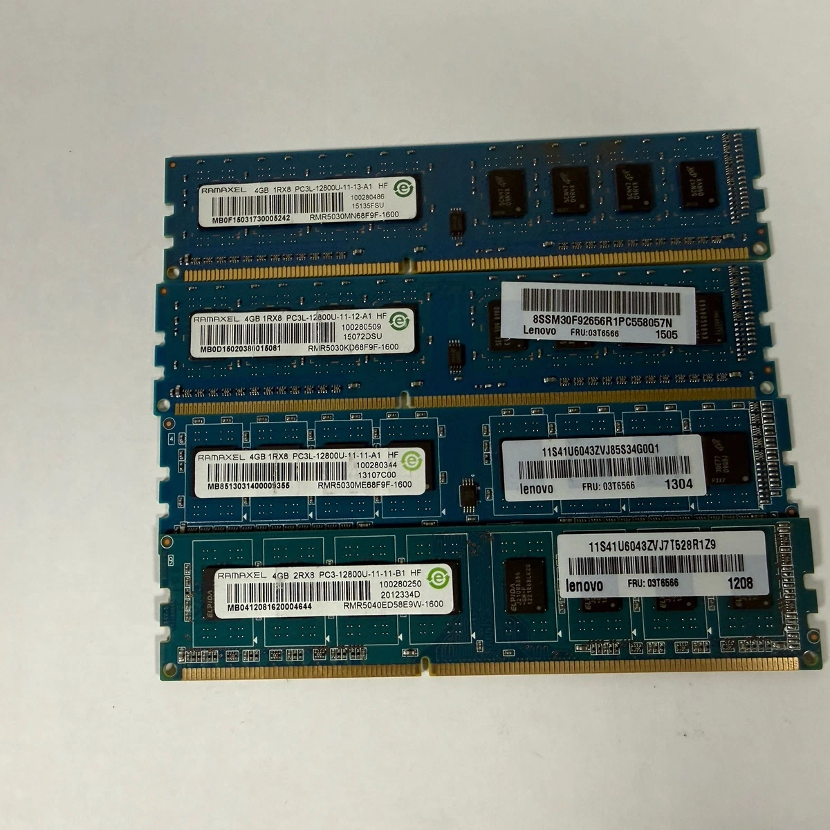 Ramaxel DDR3 SDRAM 4 GB Capacity per Module Memory (RAM) for sale