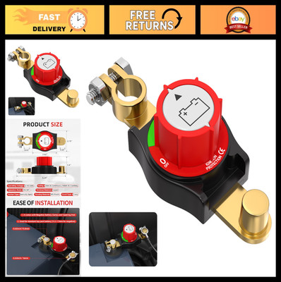 Joinfworld Top Post Battery Disconnect Switch 12V-48V Battery Kill Switch