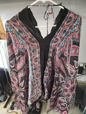 Boho Paisley Kimono Cover-Up One Size