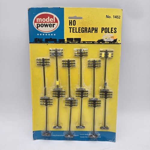 Paquete de postes de telégrafo telefónico modelo Power (12) escala HO #1452 - nuevo sellado | Zustand: New