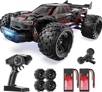 DEERC 1:14 Brushless RC Car 46+MPH 4WD Monster Truck Off Road Remote Control
