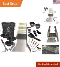 Ultimate Gold Prospecting Kit with Compact 50" Folding Sluice Accessories