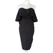 Chelsea28 Cocktail Dress Womens 4 Y2K Sweetheart Strapless NYE Black Pinup LBD