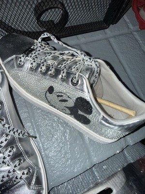 Aldo Silver Mickey Mouse Shoes Sz 8