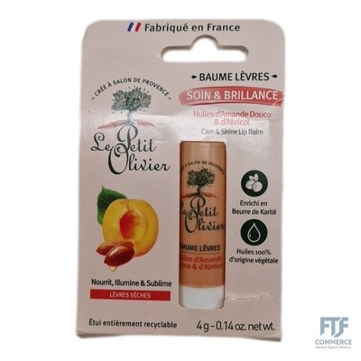 LE PE OLIVIER Lippenbalsam Pflege & Glanz   Süßes Mandelöl und Aprikose   Nährt,