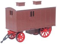 Oo Living Waggon Brown 1:76 MaßStab Oxford Diecast 76LW005