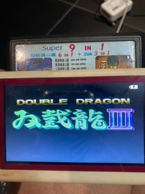 Famicom Game NES 9in1 Super Contra 6 game + Jackie Chan + Double Dragon + Island
