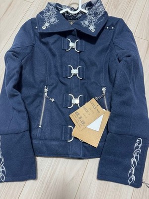 D.I.A Jacke mit auffälligem Muster und Etikett Damen Streetwear Y2K ästhetisc...