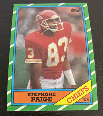 1986 Topps - Stephone Paige - #306 - Kansas City Chiefs