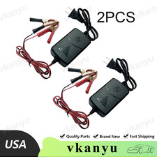 2pc 12v Car Battery Charger Maintainer Trickle Rv For Truck Motorcycle Atv Auto 2pc 12v Car Battery Charger Maintainer Trickle Rv For Truck Motorcycle Atv Auto
