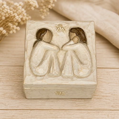 Willow Tree Friendship Keepsake Box Susan Lordi Forever Friends Trinket Box Gift