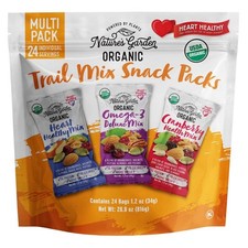 Nature's Garden Organic Trail Mix Variety Pack 24 Count 1.2 oz Snack Packs