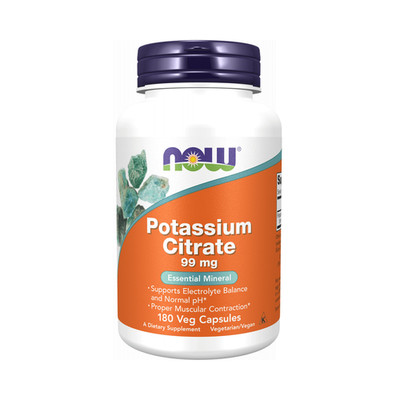 Now Foods Potassium Citrate 99mg (180 vcaps) Unflavoured
