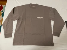 FEAR OF GOD ESSENTIALS DESERT TAUPE BEIGE MEN'S SZ S LONG SLEEVE T-SHIRT