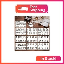 10 Pcs Old English Stencil Template 1-2 in Reusable Gothic Letter Stencils