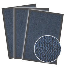 Schmutzfangmatte Fußmatte Eingangsmatte Sauberlaufmatte Blau / Schwarz