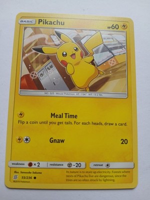 Pokémon TCG - PIKACHU - 55/236 - SONNE & MOND: UNIFIED MINDS (2019) - NM