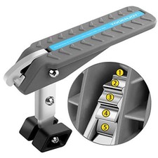 Universal Car Door Step with 5 Gear Adjustment/No Assembly, Large Light Gery