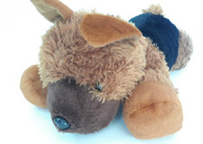 Walgreens Brown Black German Shepherd Dog Plush 20" lengthwise
