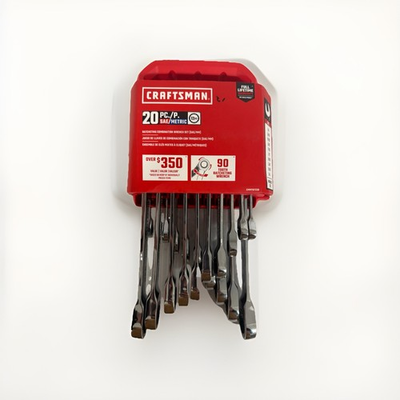 #ad Craftsman 20 pc Combo Ratcheting Wrench Set Metric SAE NEW $84.95