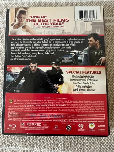 The Town - Blu-Ray STEELBOOK - New, Sealed - Foto 2 di 6