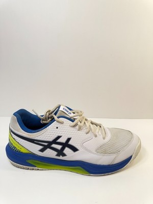 01171 ASICS Men's Gel-Dedicate 8 Pickleball Shoes, 11, White/Black