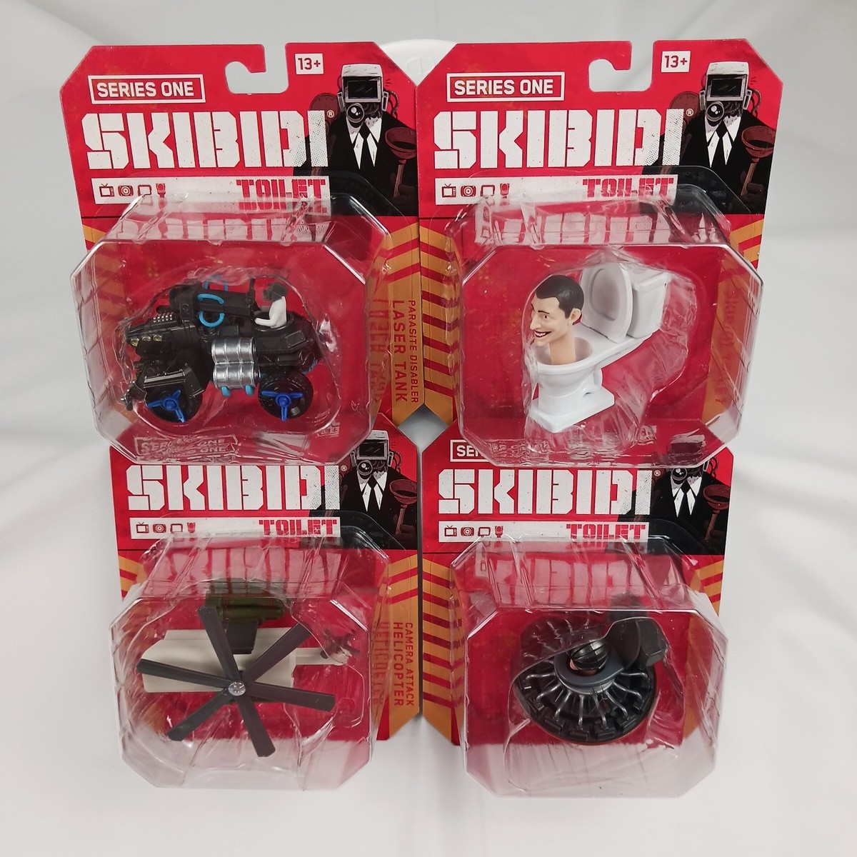 Skibidi Toilet Series 1 Complete Set of 4 Diecast 1:64
