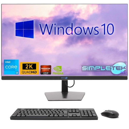 Tout en Un i3 27 " 2K Windows 10 RAM 8 Go SSD 240 Go Ordinateur PC Fixe Gaming - Photo 4/10