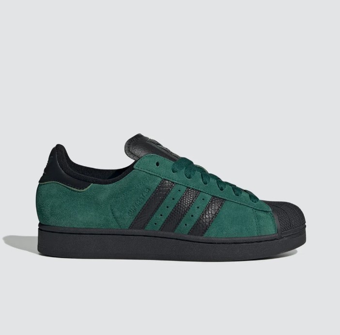 adidas Originals SUPERSTAR II MEN'S SHOES JH7699 GREEN BLACK