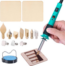 930-IV Pyrography Wood Burning Pen Kit Adjustable Temperature, Power Switch, Hea
