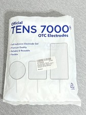 TENS 7000 Official TENS Unit Pads 2" X 2" White Electrodes 48 Pack Reusable