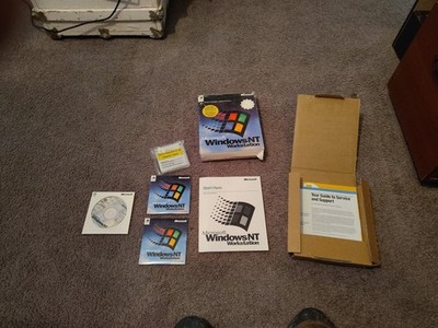 Microsoft Windows NT Workstation 4.0 CD Full Version w Key Retail
