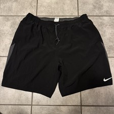 NIKE Men s Swim Trunks Shorts Black Mesh Brief Liner Black And Gray Size XXL