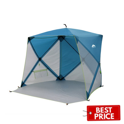 New Ozark Trail Beach Shelter Pop Up Tent 6.8x5.9 Ft Portable Sun
