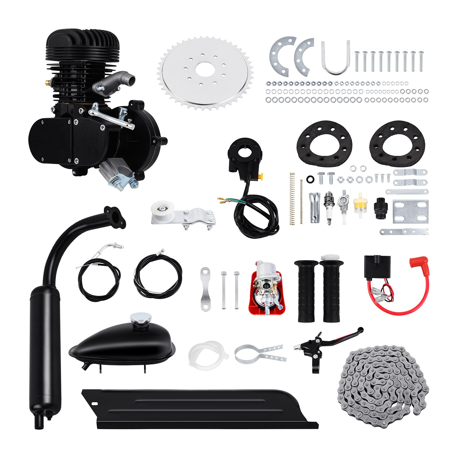 80CC 100CC 110CC 2-Stroke Engine Motor Kit for Motorized Bicycle Bike ...