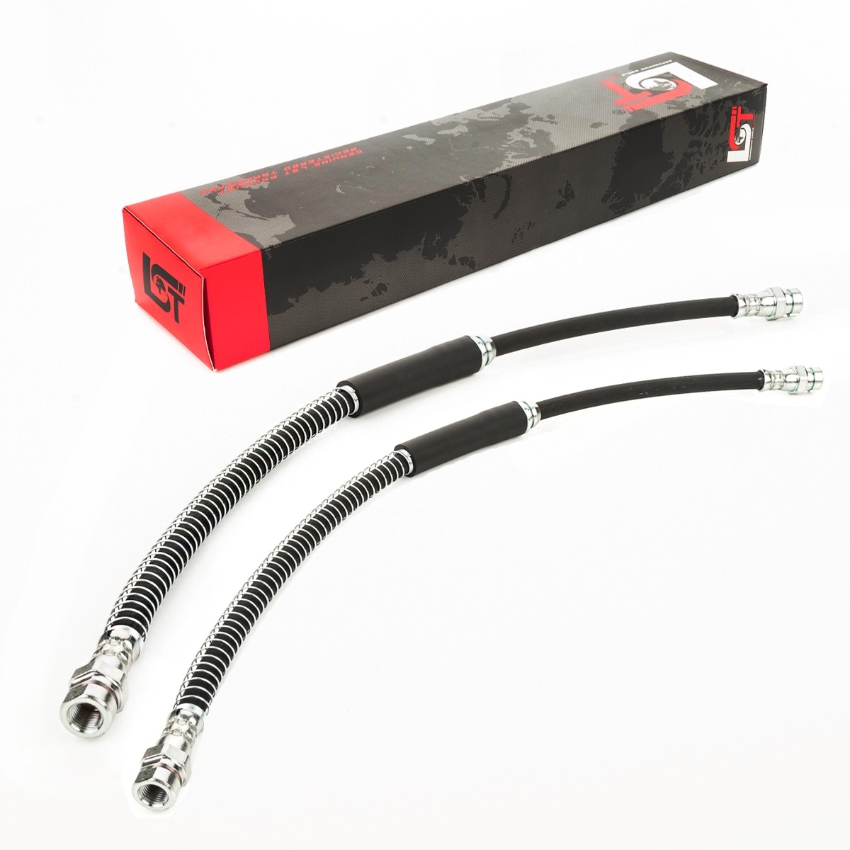 2x Brake Line Hose Front 1K0611701L for VW SCIROCCO EOS 06-08 505 mm