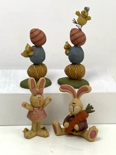 Set of 4 Suzi Skoglund Blossom Bucket CUTE Easter Bunnies, Easter Eggs, Chicks